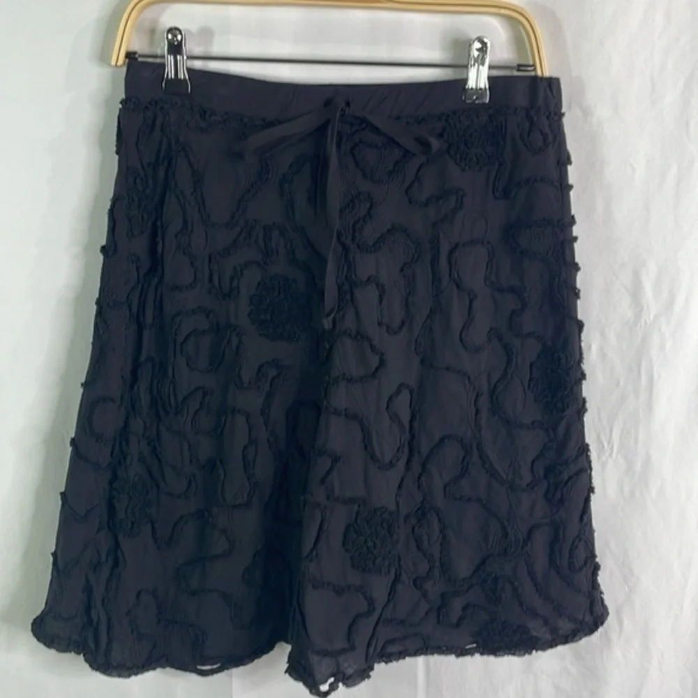 Max studio, double layer, cotton pull on a line elastic waist skirt
